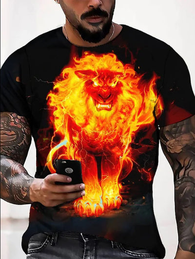 Playera Casual Estampada de Manga Corta para Hombre - Image 5