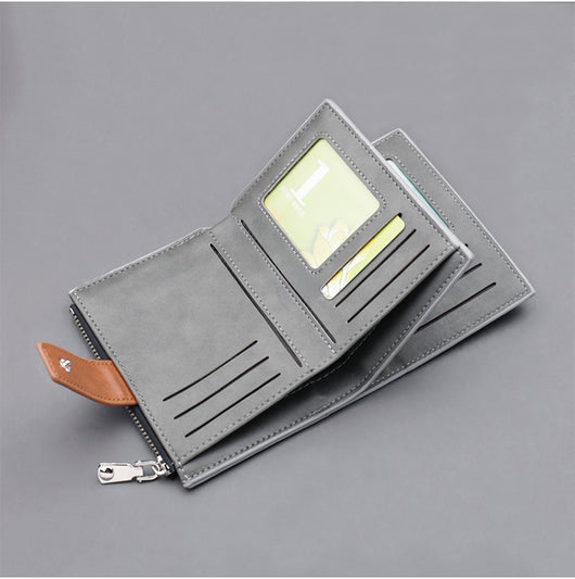 Cartera Corta para Hombre con Botón, Tela Oxford y Gran Capacidad - Image 8