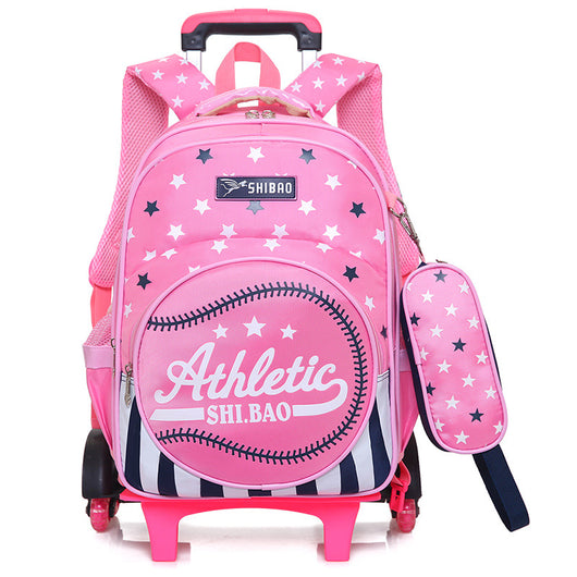 Mochila Escolar Trolley Impermeable de Tres Ruedas para Niños - Image 10