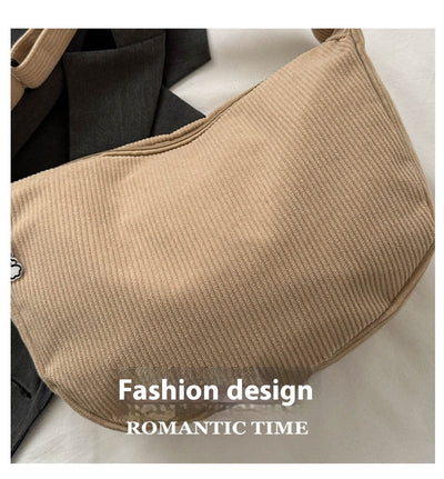 Bolsa Bandolera Artística Pana Un Hombro - Diseño Versátil para Estudiantes - Image 27