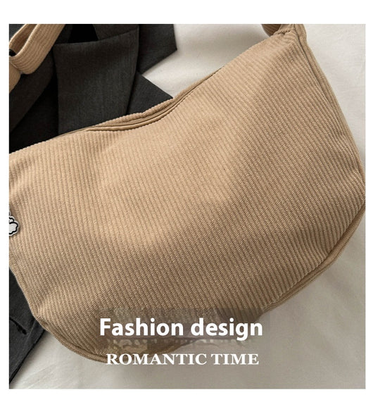 Bolsa Bandolera Artística Pana Un Hombro - Diseño Versátil para Estudiantes - Image 27