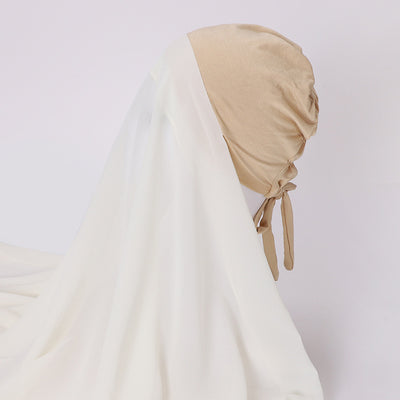 Pañuelo Capucha de Gasa Perlada con Elástico Ajustable - Image 18
