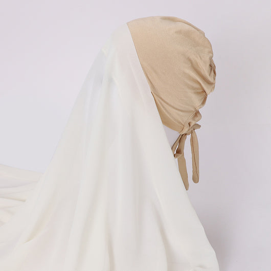 Pañuelo Capucha de Gasa Perlada con Elástico Ajustable - Image 18