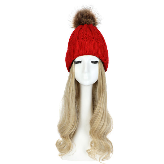 Gorro de Lana con Peluca Desmontable para Mujer - Image 42