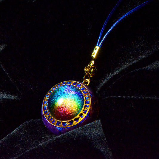 Collar Colgante de Cristal Arcoíris Unisex