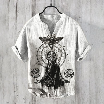 Camisa de Manga Larga con Estampado 3D de Rayas para Hombre - Image 7