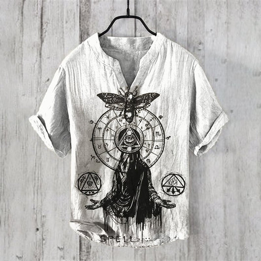 Camisa de Manga Larga con Estampado 3D de Rayas para Hombre - Image 7