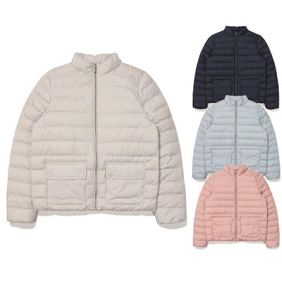 Chaqueta Acolchada de Plumas de Pato Blanco - Cuello Alto Ligera para Invierno - Image 13