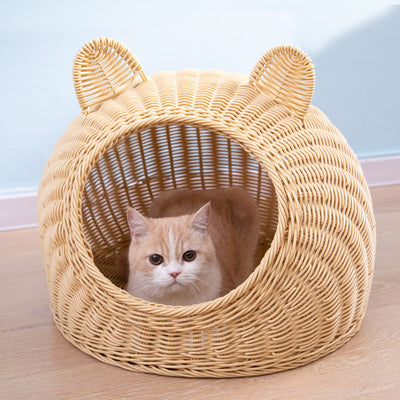 Casa para Gatos Tejida a Mano - Refugio Semicerrado Acogedor - Image 17