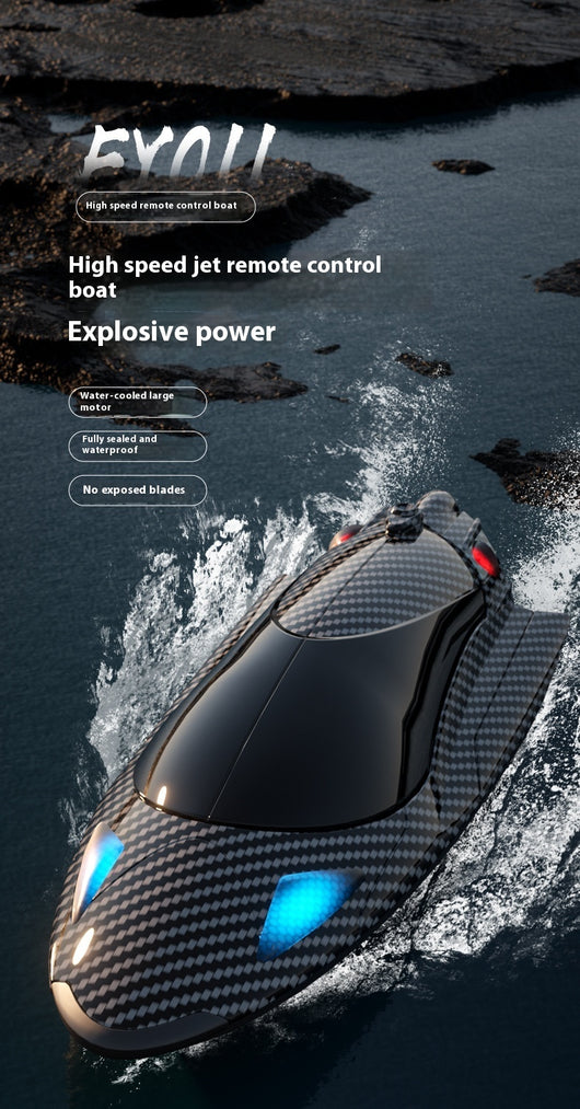 Barco de Carreras Teledirigido de Alta Velocidad con Motor Turbojet Refrigerado - Image 15