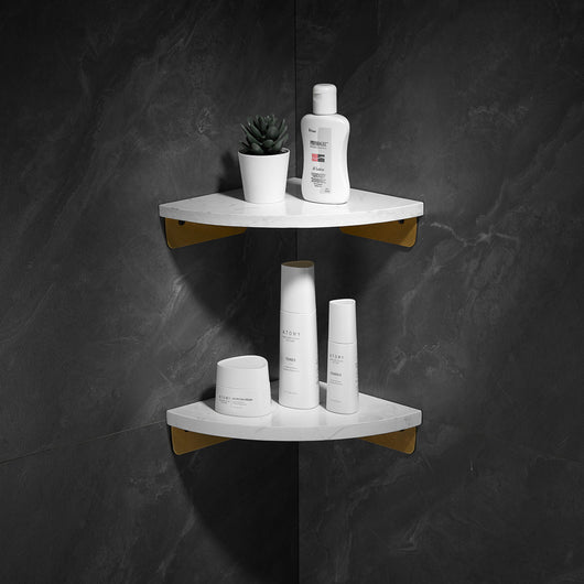 Repisa Triangular de Mármol Estilo Nórdico Minimalista para Baño - Image 21