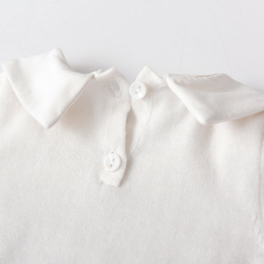 Enterizo Tejido Trenzado con Cuello Peter Pan para Primavera y Otoño - Image 15