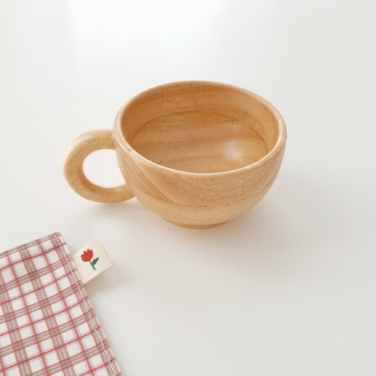 Taza de Café Vintage con Asa de Madera - Image 4