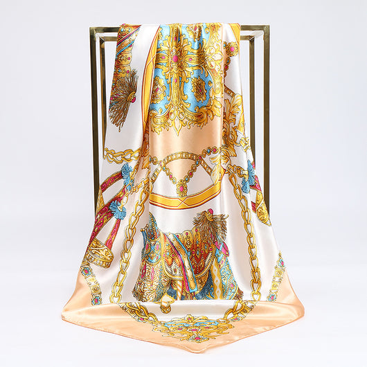 Pañuelo de Seda Versátil con Bolsa - Accesorio Multiuso Elegante - Image 4