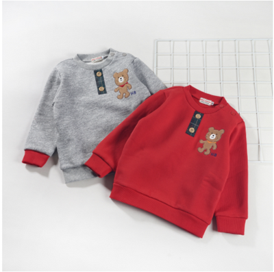Suéter Polar Infantil con Diseño de Osito Estilo Occidental - Image 5