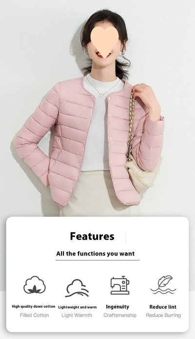 Chaqueta Corta Acolchada de Algodón para Mujer - Ligera y Cálida - Image 21