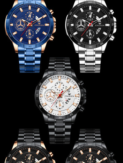Reloj Deportivo Multifuncional para Hombre con Seis Agujas y Tres Esferas - Image 29