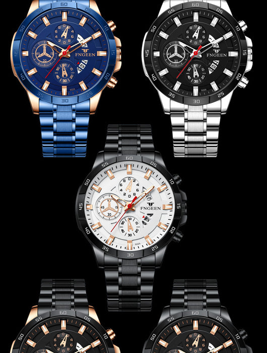 Reloj Deportivo Multifuncional para Hombre con Seis Agujas y Tres Esferas - Image 29