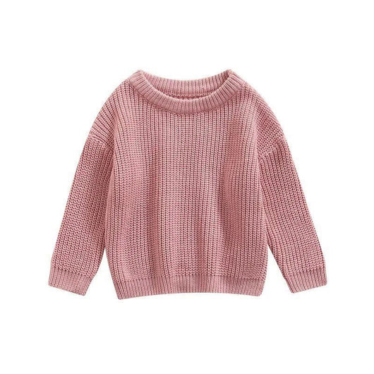 Suéter Casual de Cuello Redondo para Niñas - Colores Sólidos - Image 11