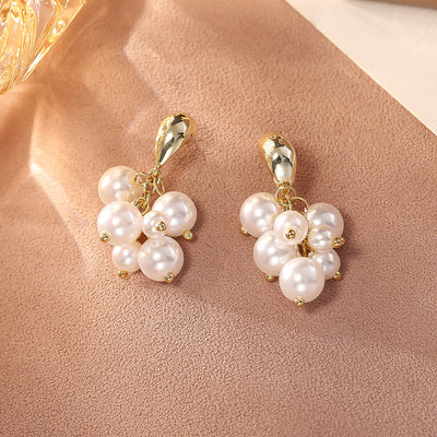 Aretes de Racimo de Perla Elegancia Premium - Image 2