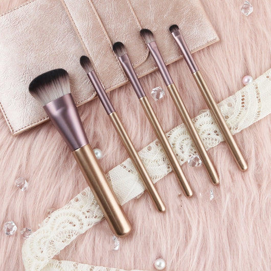 Set de Brochas de Maquillaje Corazón Rosa - Brochas para Sombras - Image 7