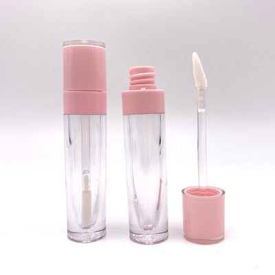 Tubo de Brillo Labial Transparente Redondo - Stock Disponible