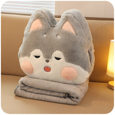 Almohada Acolchada 2 en 1: Cojín y Manta Portátil - Image 4