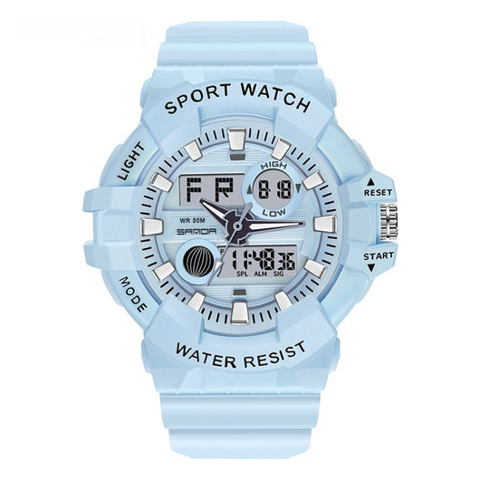 Reloj Deportivo Digital Dual Display Pantalla Grande Luminoso Resistente al Agua Unisex - Image 3
