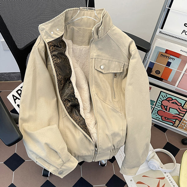 Chaqueta de Trabajo Acolchada Gruesa para Invierno - Abrigo Térmico de Algodón