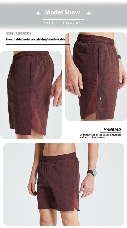 Shorts Deportivos Tie-Dye Ice Silk Transpirables - Pantalones Cortos Running de Secado Rápido - Image 24