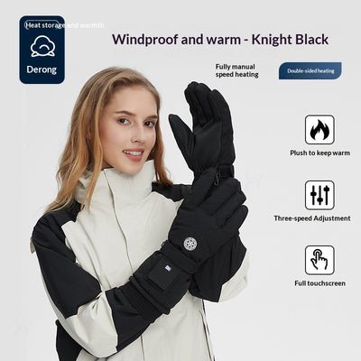 Guantes Térmicos para Ciclismo Eléctrico - Protección contra Frío y Viento - Image 6
