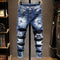 Jeans Slim Fit Rotos Elásticos para Hombre - Diseño Versátil Otoño