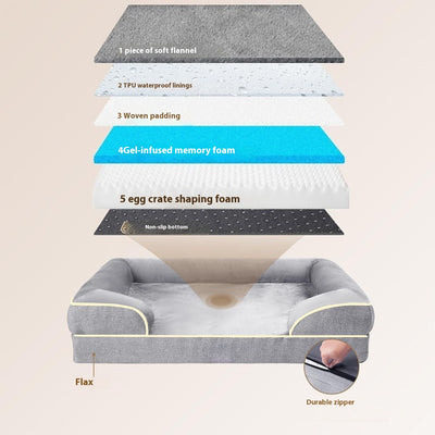 Cama Sofá para Perros Medianos y Grandes con Funda Removible y Lavable - Image 12