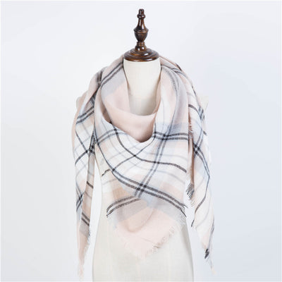 Bufanda Larga con Triángulos para Mujer - Chal Otoño Invierno - Image 49