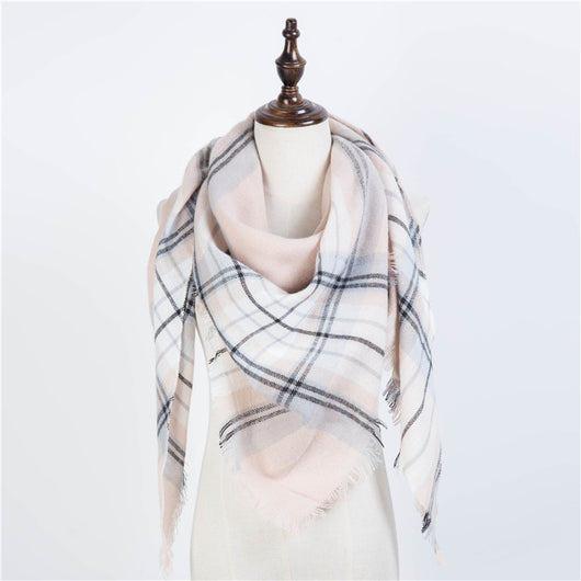 Bufanda Larga con Triángulos para Mujer - Chal Otoño Invierno - Image 49