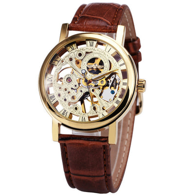 Reloj Mecánico Hombre Estilo Retro Romana con Diseño Hueco - Image 5