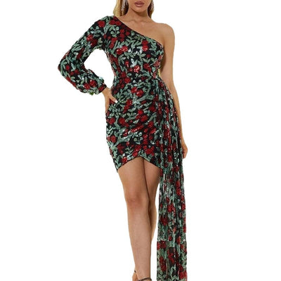 Vestido de Fiesta Elegante Hombros Descubiertos - Image 5
