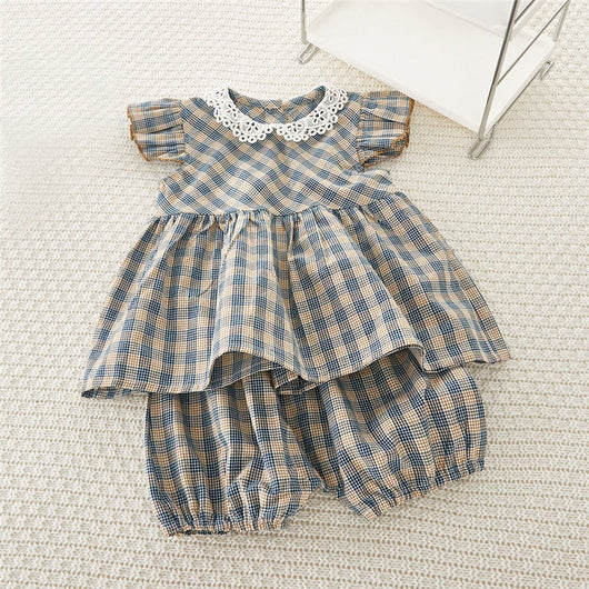 Vestido Sastre Infantil de Manga Corta - Image 9