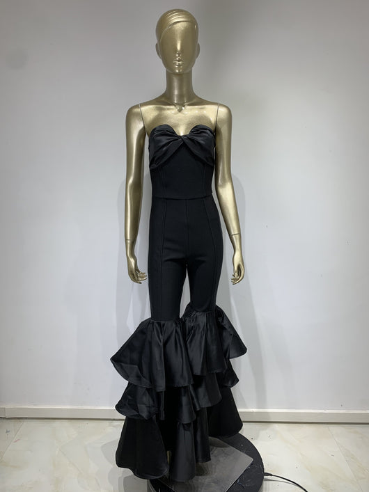 Jumpsuit Elegante Tubo con Diseño Bandage para Mujer - Image 7