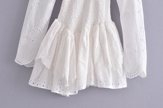 Vestido Largo con Bordados Manga Larga para Mujer - Image 13
