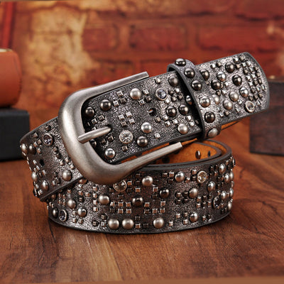 Cinturón Étnico Retro para Mujer con Remaches de Diseño - Image 7