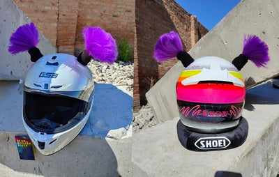 Accesorio Decorativo Trenza Sucia para Casco de Moto y Esquí - Image 3