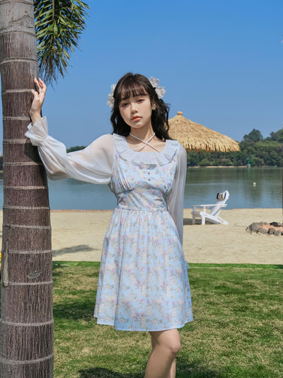 Vestido Floral Hanazaki Deer Estilo Francesa - Image 2