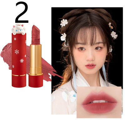 Labial Mate Gato Grabado Hidratante para Mujer - Image 14