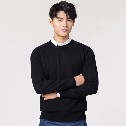 Suéter Holgado de Lana para Hombre - Pullover Casual de Color Sólido - Image 42