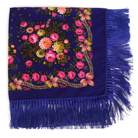 Pañuelo Étnico Estampado con Flecos de Rayón - Image 14