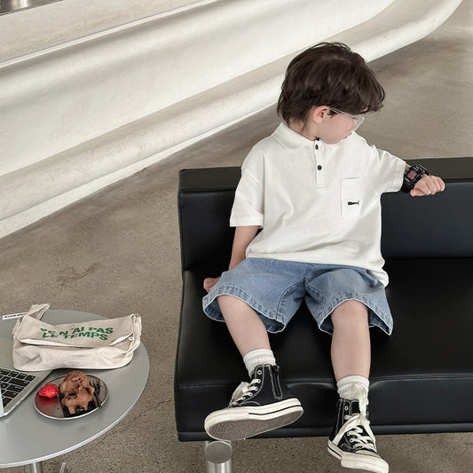 Playera Infantil y Juvenil Estilo Coreano para Niños - Image 2