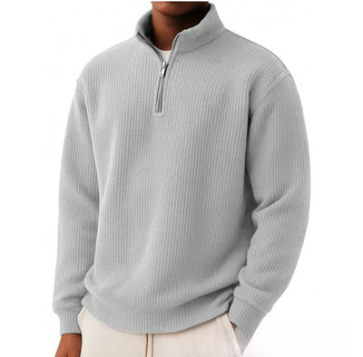 Suéter Hombre Oversized con Cierre y Manga Larga - Image 11