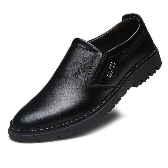 Zapatos Casuales de Cuero Genuino para Hombre Primavera Otoño Transpirables