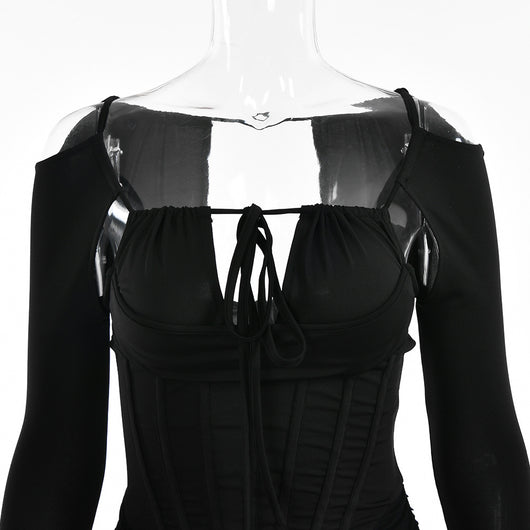 Vestido Túnica Irregular con Tirantes Ajustado para Verano - Image 14